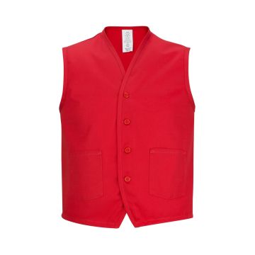 Edwards 4106 Unisex Twill Vest - Red