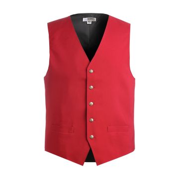 Edwards 4490 Men's Six-Pocket Polyester Vest - Red