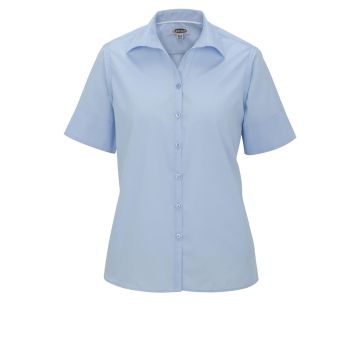 Edwards 5245 Women's Short Sleeve Lightweight Poplin Shirt - Blue