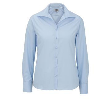 Edwards 5295 Women's Long Sleeve Lightweight Poplin Shirt - Blue