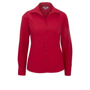 Edwards 5295 Women's Long Sleeve Lightweight Poplin Shirt - Red