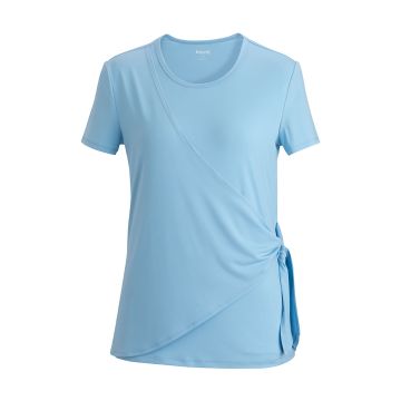 Edwards 5428 Women's Pocketless Soft Wrap Blouse - Blue