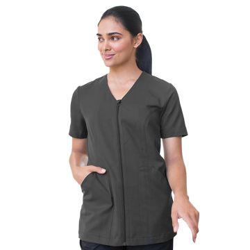 Edwards 7260 Women's Stretch Full-Zip Tunic Shirt