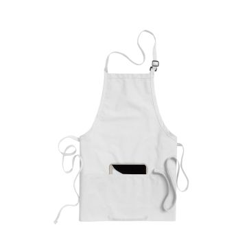 Edwards 9002 Unisex 3-Pocket Bib Apron - White