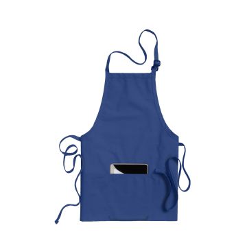 Edwards 9002 Unisex 3-Pocket Bib Apron - Royal