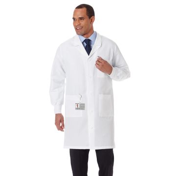 Meta 11653 Unisex Three-Pocket 40" Full-Length Lab Coat