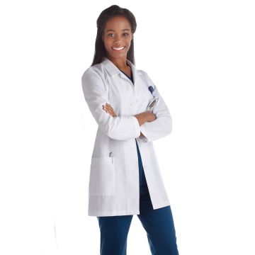 Meta 15000 Women's Three-Pocket 33" Slim Mid-Length Lab Coat