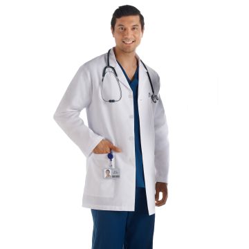 Meta 15007 Men's 3-Pocket 34" Mid-Length Lab Coat