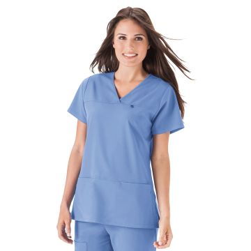 Jockey 2299 Women's 4-Pocket Highcross Neck Top