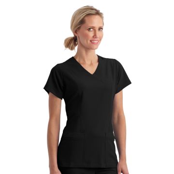 Jockey 2306 Women's 5-Pocket Mock Wrap Top