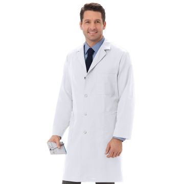 Meta 6116 Unisex Four-Pocket 40" Full-Length Classic Lab Coat - White
