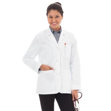 Meta 738 Women's Seven-Pocket Pad 28" Consultation Lab Coat