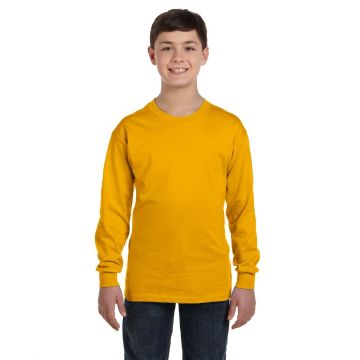 Gildan G540B Youth Heavy Cotton? Long-Sleeve T-Shirt - GOLD