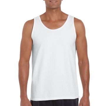 Gildan G642 Men's Softstyle?  Tank - WHITE