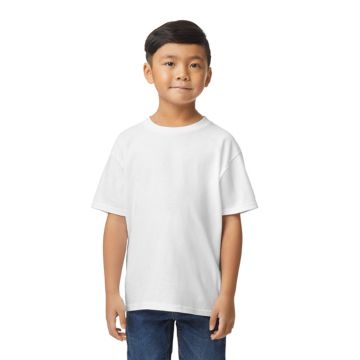Gildan G650B Youth Softstyle Midweight T-Shirt - WHITE