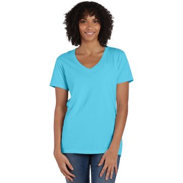ComfortWash by Hanes GDH125 Women's V-Neck T-Shirt