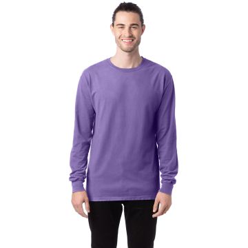ComfortWash by Hanes GDH200 Unisex Garment-Dyed Long-Sleeve T-Shirt - LAVENDER