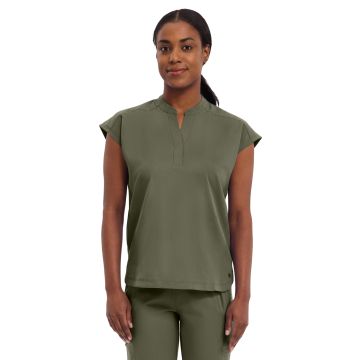 Healing Hands 2152 Women's 2-Pocket Journey Relaxed Fit Top - Olive