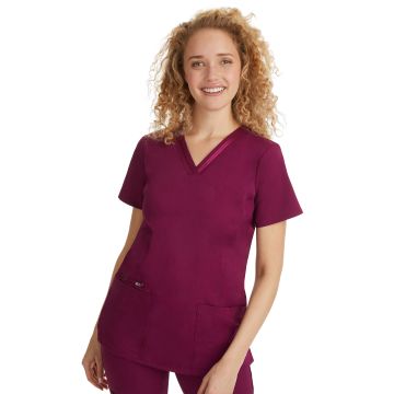 Healing Hands 2278 Women's 3-Pocket Jasmin Ribbon Trim Top