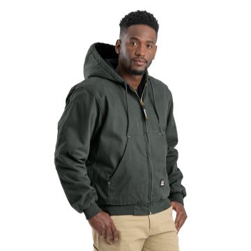 Berne HJ375 Men's Highland Washed Cotton Duck Hooded Jacket