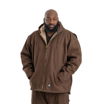 Berne HJ626 Men's Heartland Washed Duck Hooded Work Coat