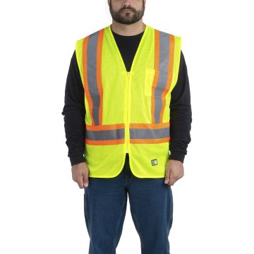 Berne HVV046 Adult Hi-Vis Class 2 Multi-Color Vest - YELLOW
