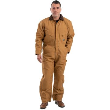 Berne I417 Men's Heritage Duck Insulated Coverall - BROWN