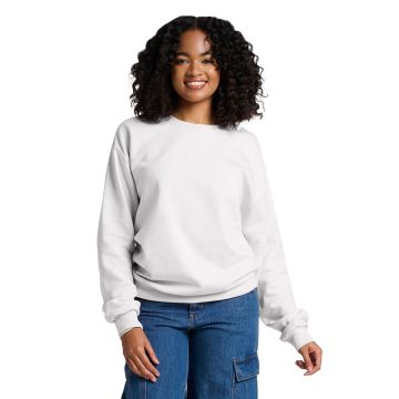 Jerzees IC48MR Unisex Ultimate CVC Ring-Spun Sweatshirt - WHITE