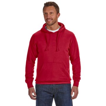 J America JA8620 Adult Cloud Pullover Fleece Hooded Sweatshirt - RED
