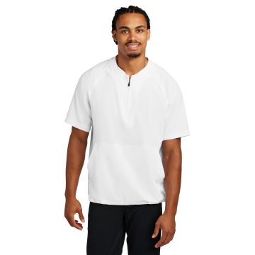 Sport-Tek JST489 Sport-Tek &#174;  Repeat 1/2-Zip Short Sleeve Jacket JST489 - White