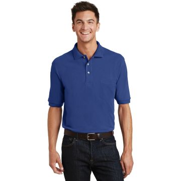 Port Authority &  Heavyweight Cotton Pique Polo with Pocket.  K420P