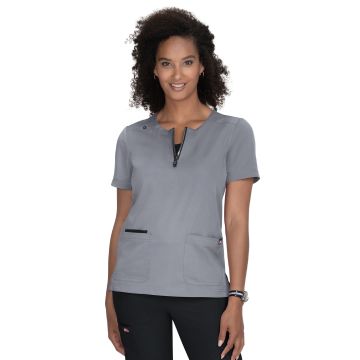 KOI 1086 Women's Three-Pocket Zipper-Neck Performance Top