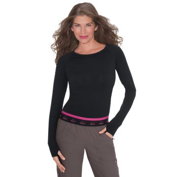 KOI 315 Women's Stretch Long-Sleeve Seamless Knit Divine Underscrub Tee