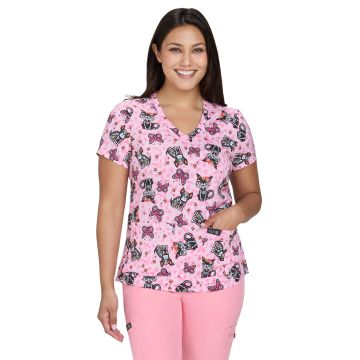 KOI 384PR Women's Two-Pocket Athletic-Inspired, Breathable Mesh Leslie Top
