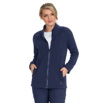 KOI 452 Women's Two-Pocket Super Soft Fleece Wellness Jacket