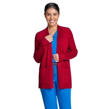 KOI 463 Women's Two-Pocket Geometric Knit Kori Sweater