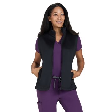 KOI 468 Women’s Three-Pocket Water Resistant Fleece Alia Vest