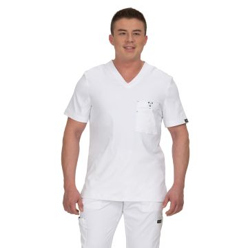 KOI 668 Men's One-Pocket V-Neck Tuck-In Bryan Top