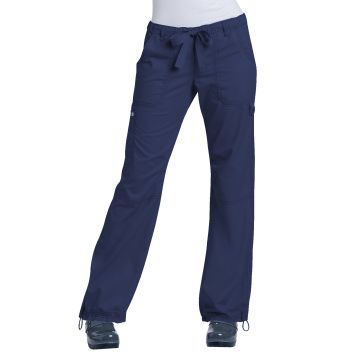 KOI 701XP Women's Extra Petite Seven-Pocket Adjustable Drawstring Lindsey Cargo Pant