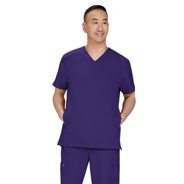 KOI C652 Men's Three-Pocket Stasis Scrub Top