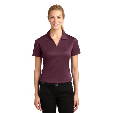 Sport-Tek &  Ladies Dri-Mesh &  V-Neck Polo.  L469