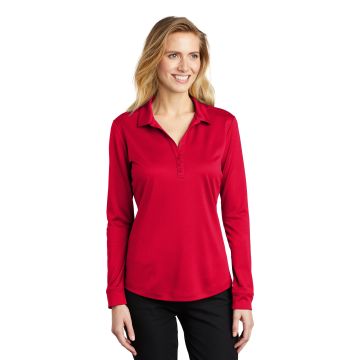 Port Authority  &  Ladies Silk Touch  &#153;   Performance Long Sleeve Polo. L540LS