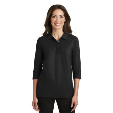Port Authority &  Ladies Silk Touch&#153; 3/4-Sleeve Polo. L562