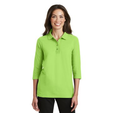 Port Authority &  Ladies Silk Touch&#153; 3/4-Sleeve Polo. L562