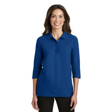 Port Authority &  Ladies Silk Touch&#153; 3/4-Sleeve Polo. L562