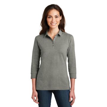 Port Authority &  Ladies 3/4-Sleeve Meridian Cotton Blend Polo. L578