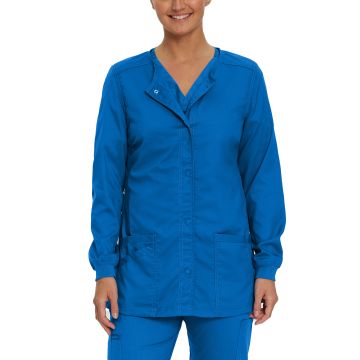 Landau 3038 Women's Three-Pocket Snap Front Jacket - Royal