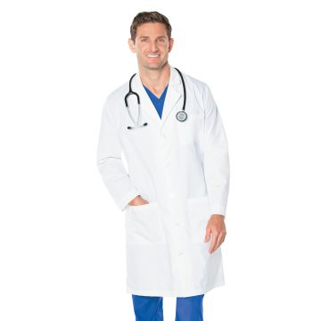Landau 3145 Men's Three-Pocket 41.5" Full-Length Lab Coat