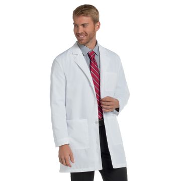 Landau 3148 Men's Three-Pocket 35.5" Mid-Length Lab Coat