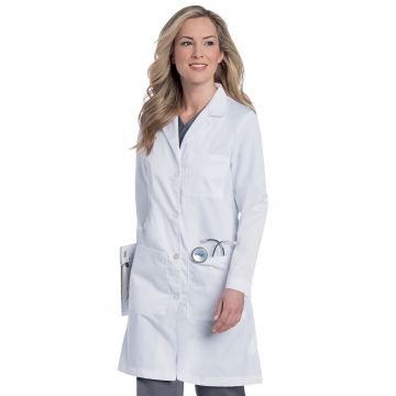 Landau 3153 Women's Five-Pocket 38" Full-Length Lab Coat